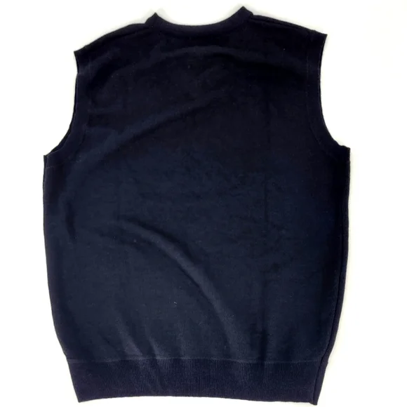Mens navy blue sweater vest XL - Picture 2 of 2